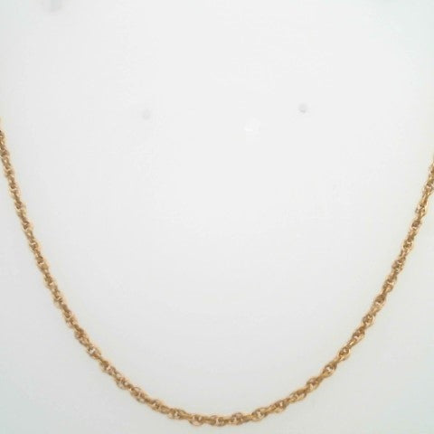 14 Karat Yellow Gold 2 Mm Rope Chain 15"