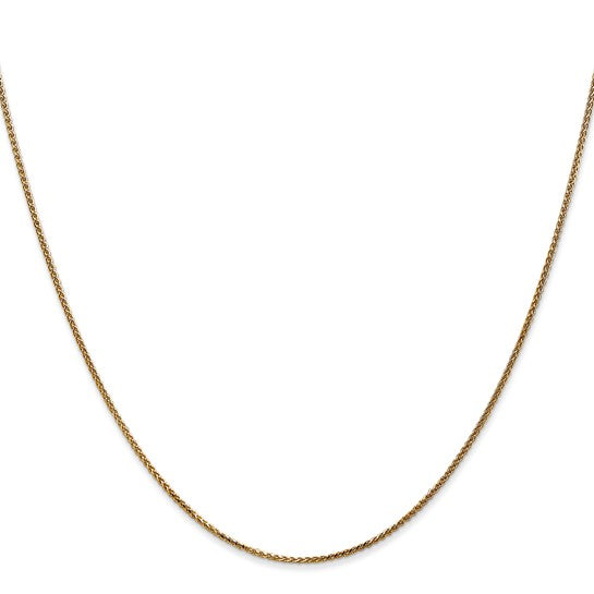 14 Karat Yellow Gold 1.05 Mm Diamond Cut Spiga Chain 20"