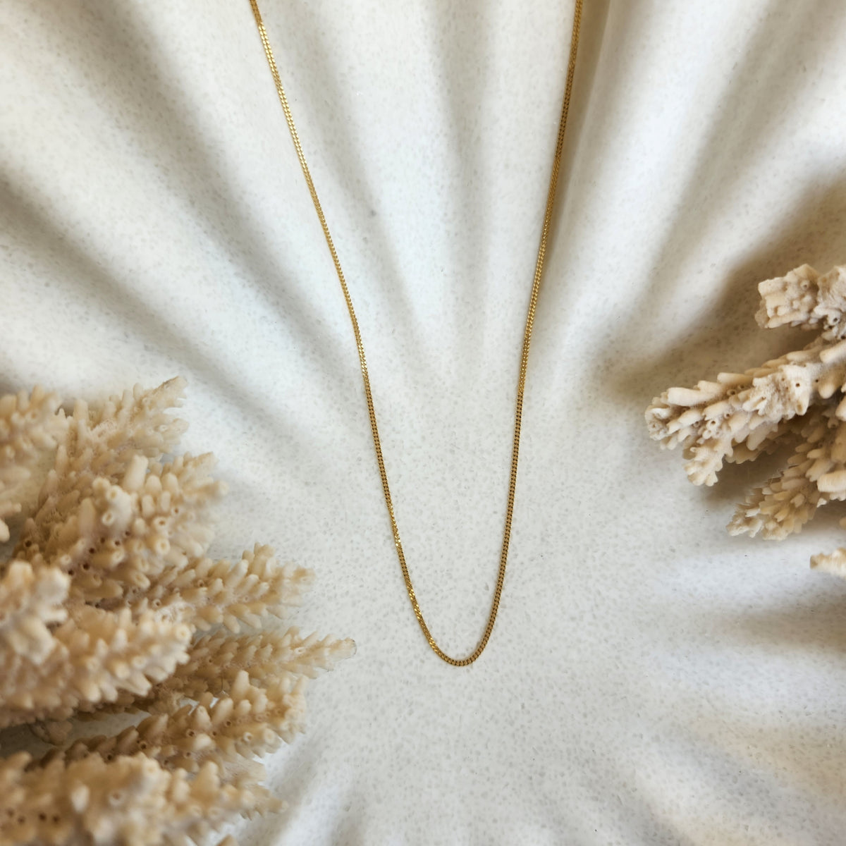 14 Karat Yellow Gold 1.3 Mm Curb Chain 16"