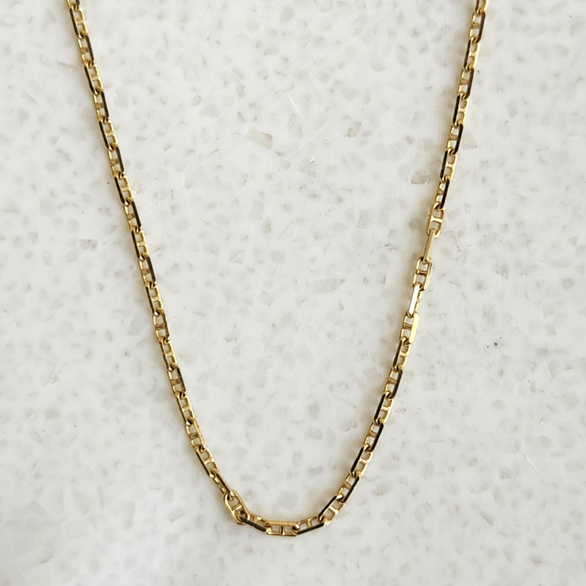 Herco 14 Karat Yellow Gold Polished 1.3 Mm Anchor Chain, 20"