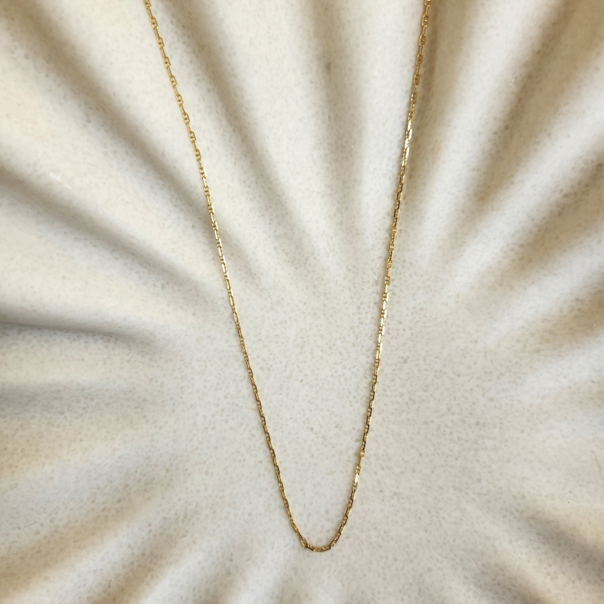 Herco 14 Karat Yellow Gold Polished 1.3 Mm Anchor Chain, 20"