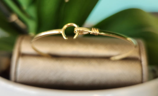 Vintage 14K YG Bangle Bracelet