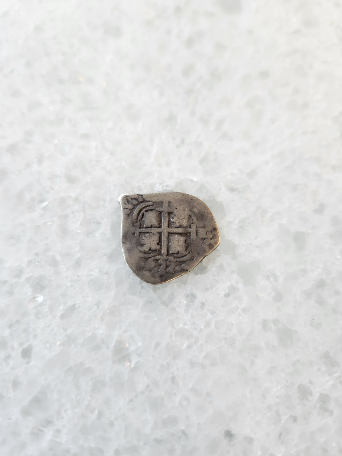 Unknown Shipwreck 1 Reale; Philip IV, 2.16 grams, Potosi, Assayer E Grade 2, Date 1655