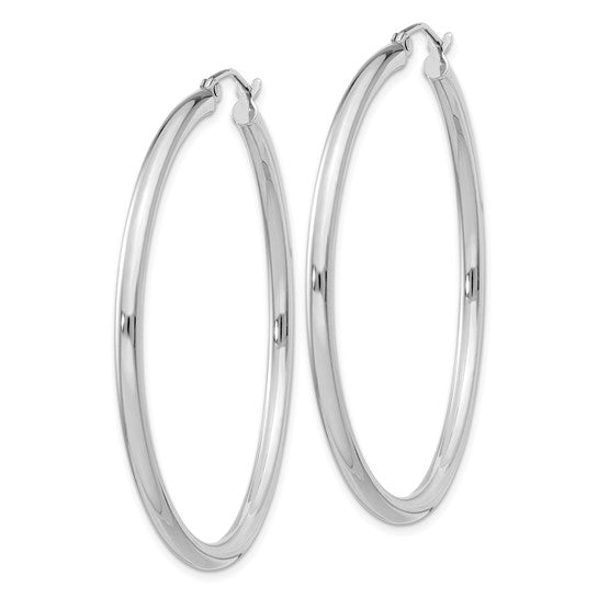 Sterling Silver Round Hoop Earrings