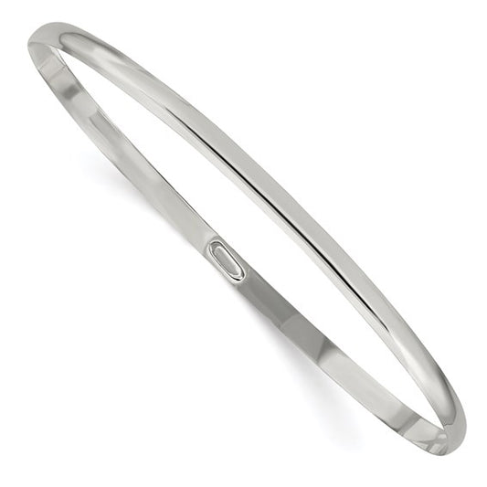Sterling Silver 3 Mm Polished Bangle Bracelet