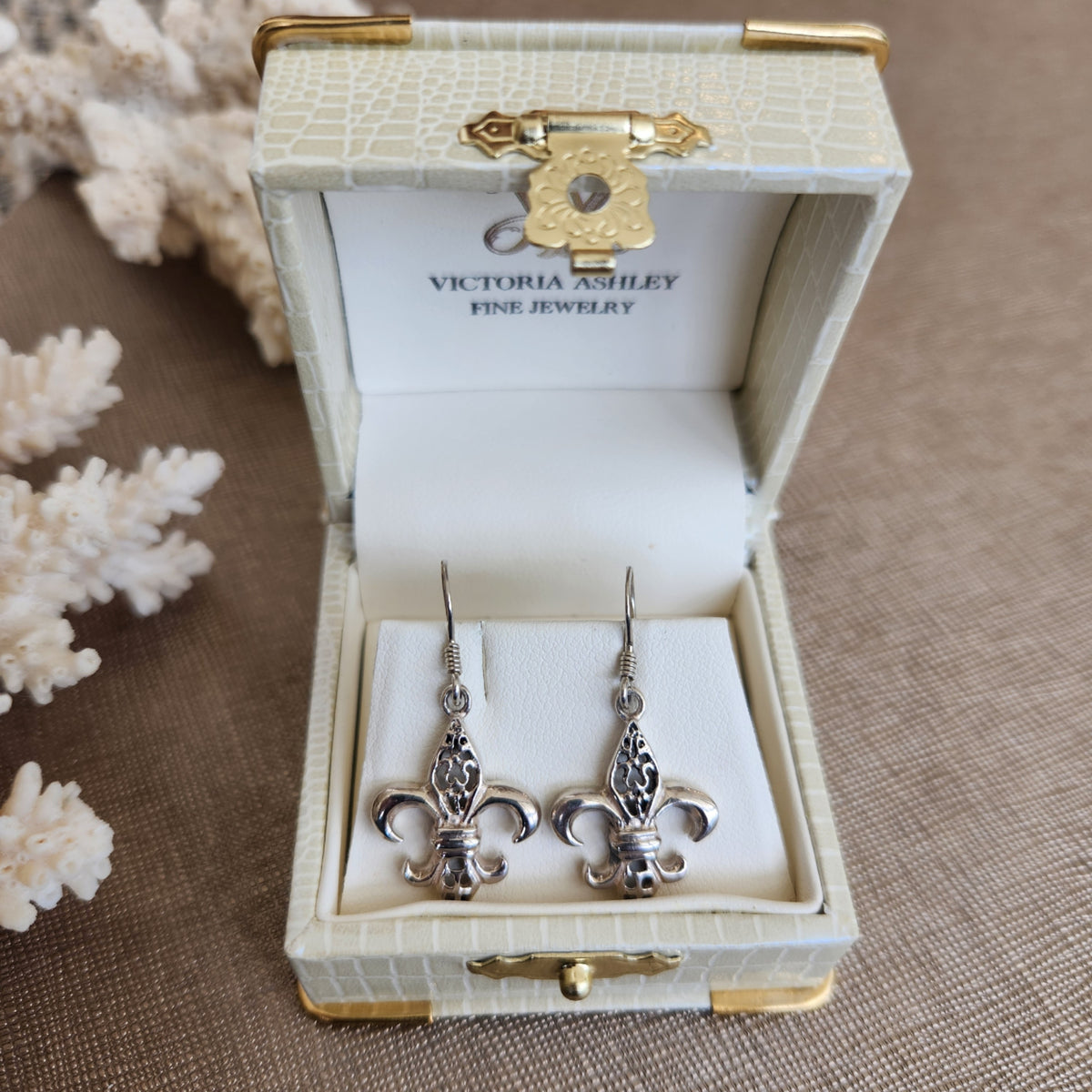 SS Fleur De Lis Earings