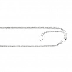 14 Karat White Gold 22 Inch 1.3mm Adjustable Popcorn Chain With Lobster Clasp