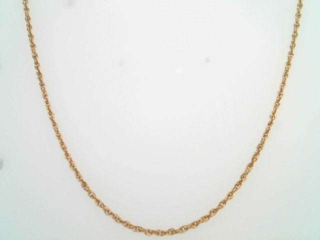 14 Karat Yellow Gold 2 Mm Rope Chain 15"