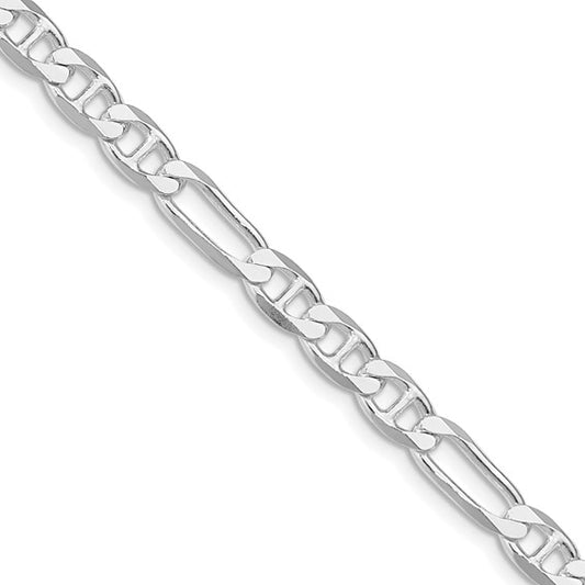 Sterling Silver 5.5 Mm Figaro Anchor Chain 22"
