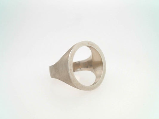 Sterling Silver "You Complete Me" Open Circle Ring