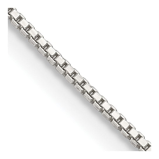 Sterling Silver .9 Mm Box Chain 18"
