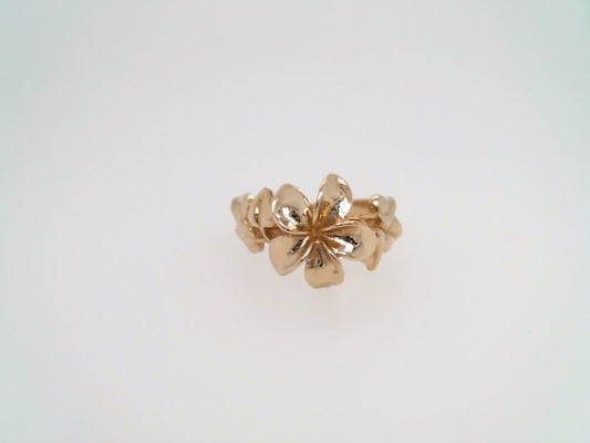 Vintage14 Karat Yellow Gold Plumeria Ring