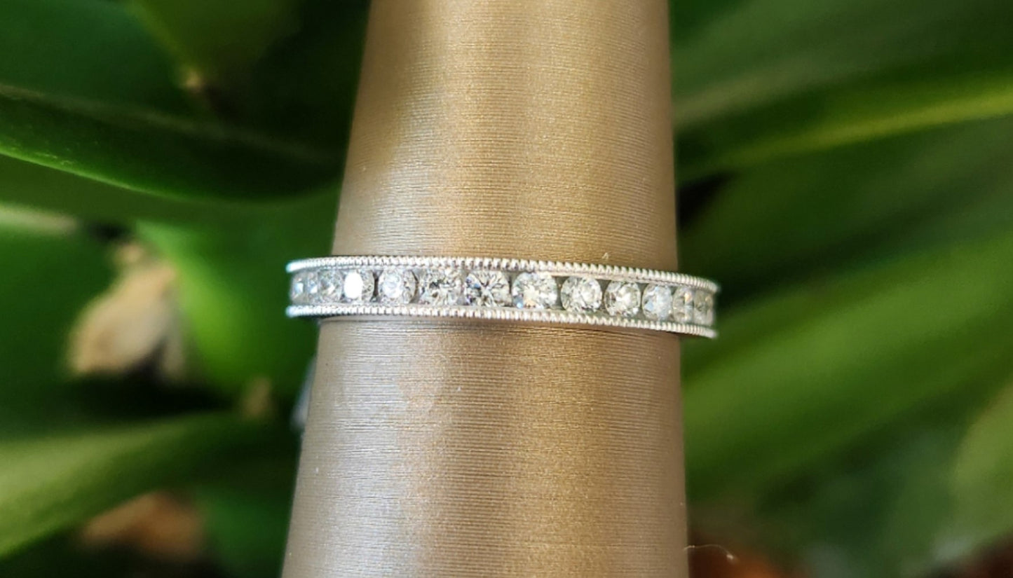 Online Special * 14K White Gold Diamond Eternity Band