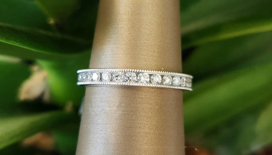 Online Special * 14K White Gold Diamond Eternity Band