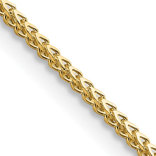 14 Karat Yellow Gold 1 Mm Franco Chain Necklace 18 "