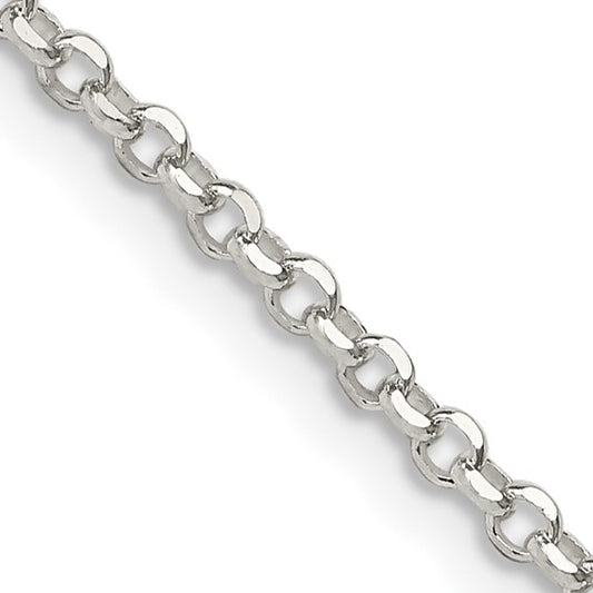 Sterling Silver 2Mm Diamond-Cut Cable Chain 18 Inches With 2 Inches Extension