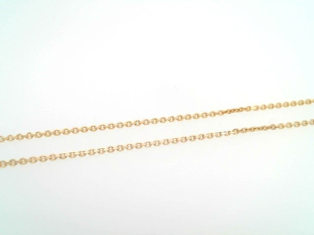 14 Karat Yellow Gold 1.4 Mm Diamond Cut Cable Chain, 18"