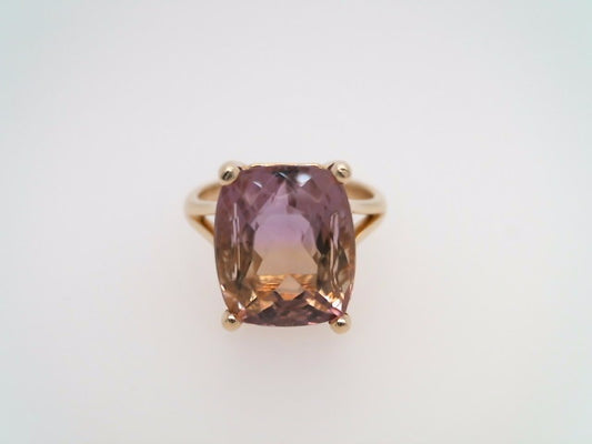 14ky Ametrine Ring