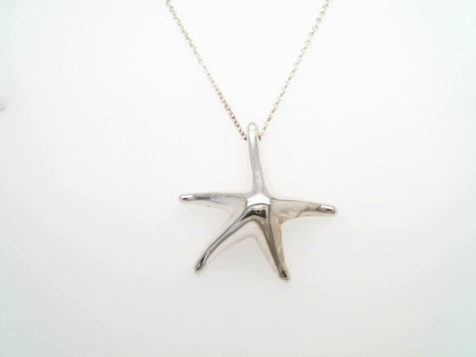 Vintage Elsa Peretti For Tiffany & Co 28 Mm Starfish Necklace, 16"
