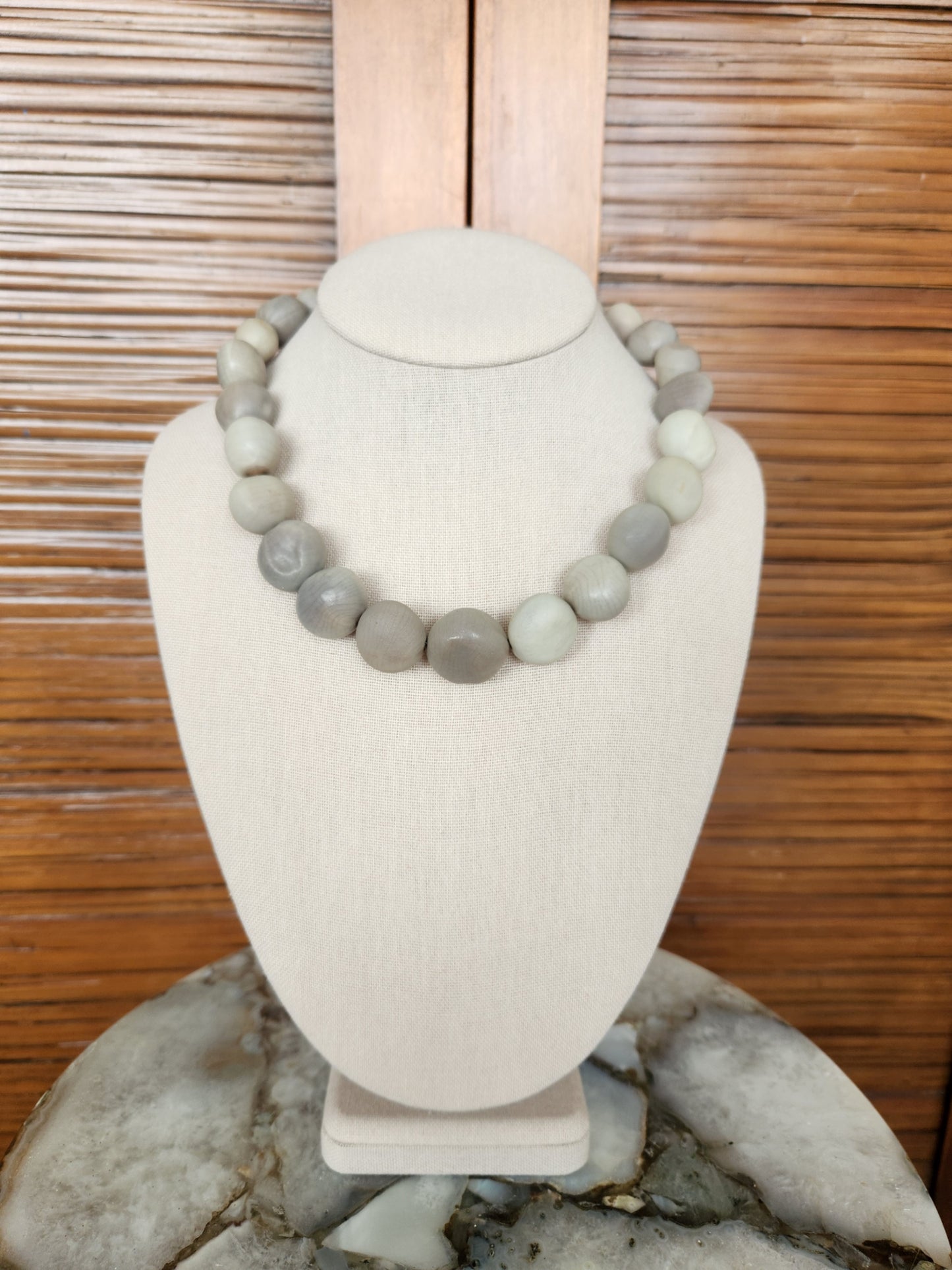 Sterling Silver Vero Beach Knicker Bean Bead Necklace, 18"