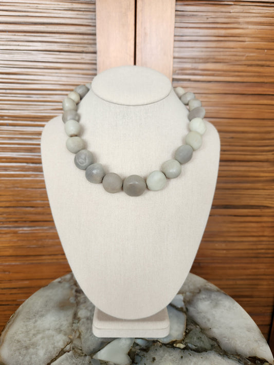 Sterling Silver Vero Beach Knicker Bean Bead Necklace, 18"