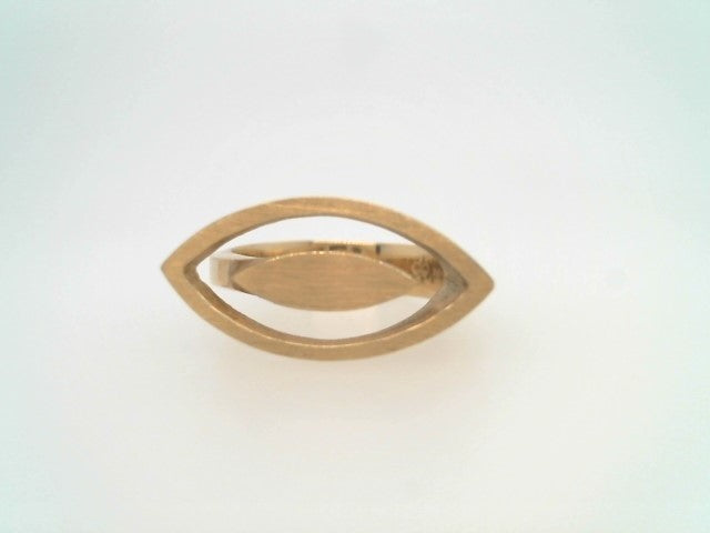 18 Karat Yellow Gold "My Eye On You" Ring With Brushed Satin Finish
F