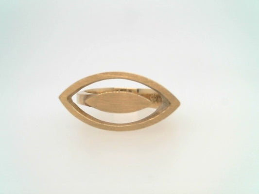 18 Karat Yellow Gold "My Eye On You" Ring With Brushed Satin Finish
F