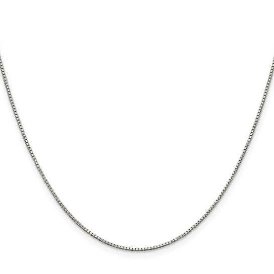 Sterling Silver .9 Mm Box Chain 18"