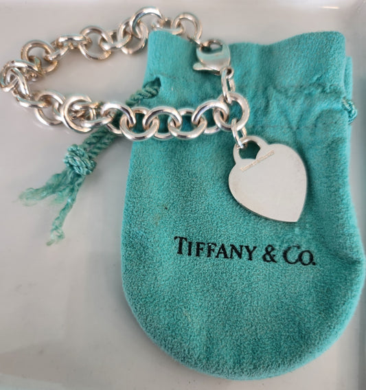 SS Tiffany & Co. Heart Open Link Bracelet
7.5"