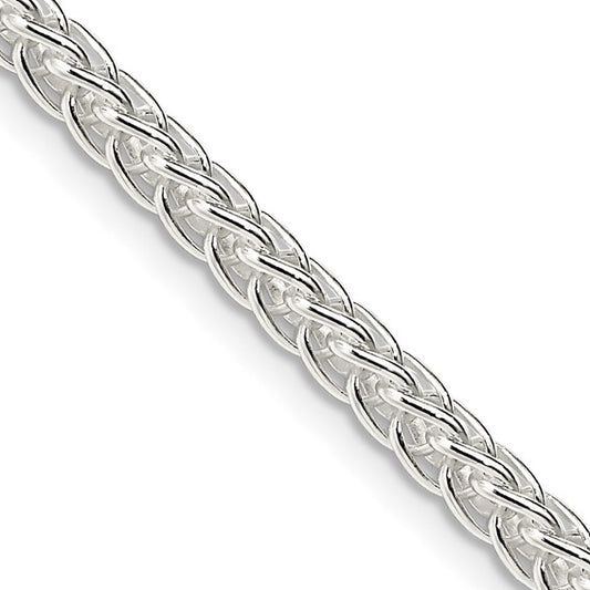 Sterling Silver 3Mm Square Spiga Chain 18 Inches