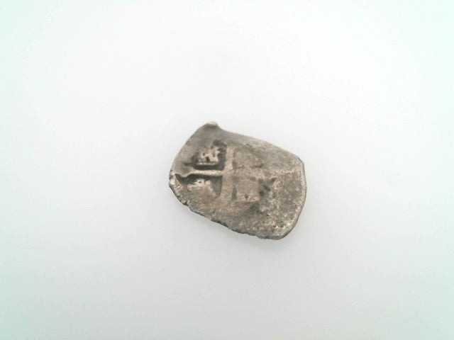 Silver Spanish 1 Reale Minted In Mexico; 1715 Fleet; Year 1700S; Phillip V; Weight 2.71 Gr