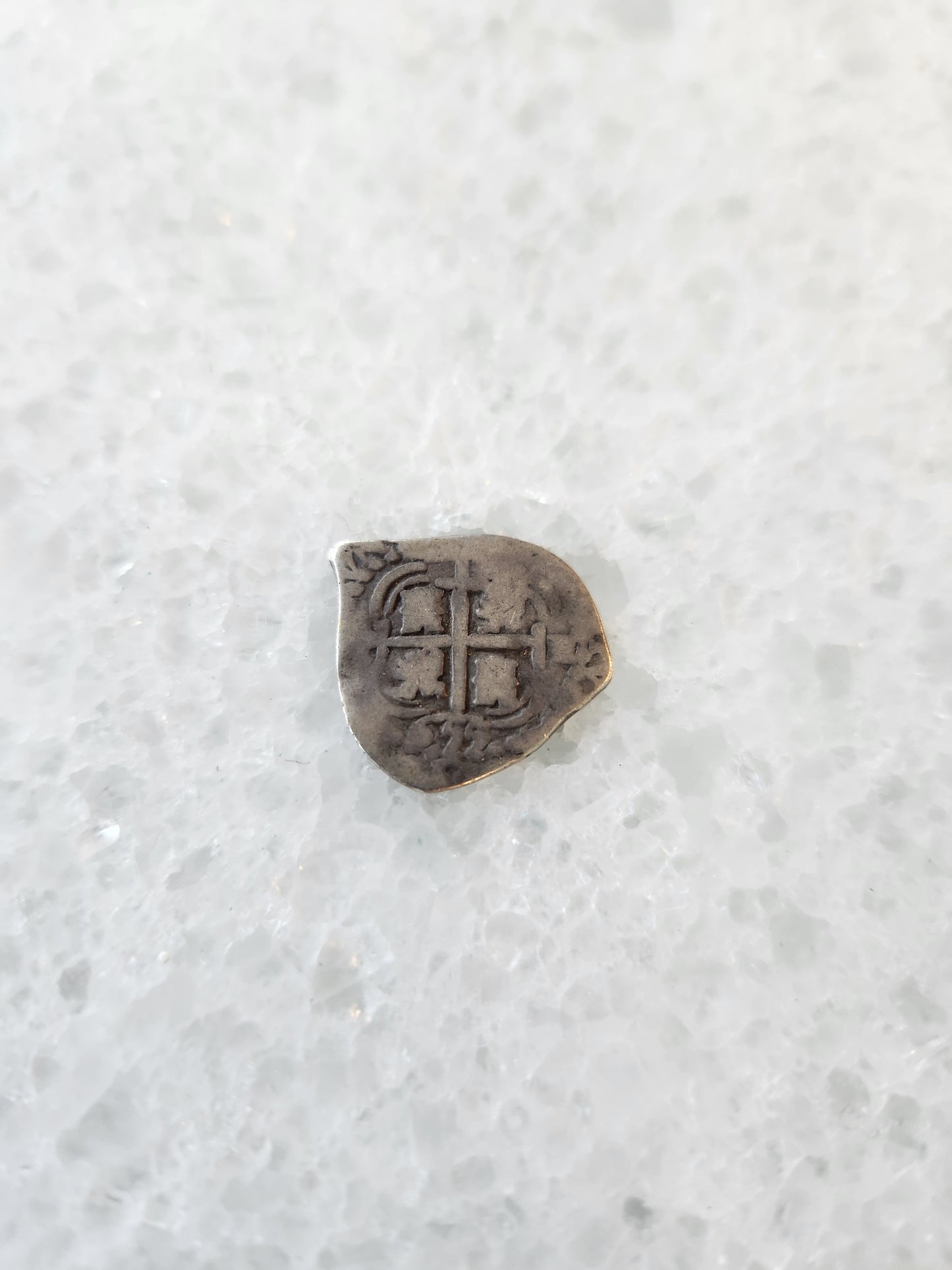 Unknown Shipwreck 1 Reale; Philip IV, 2.16 grams, Potosi, Assayer E Grade 2, Date 1655