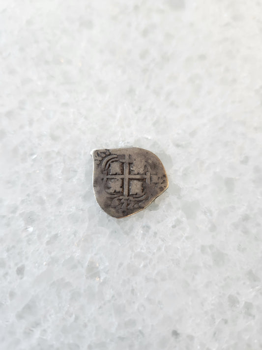 Unknown Shipwreck 1 Reale; Philip IV, 2.16 grams, Potosi, Assayer E Grade 2, Date 1655