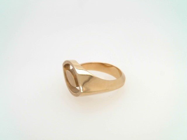 18 Karat Yellow Gold "My Eye On You" Ring With Brushed Satin Finish
F