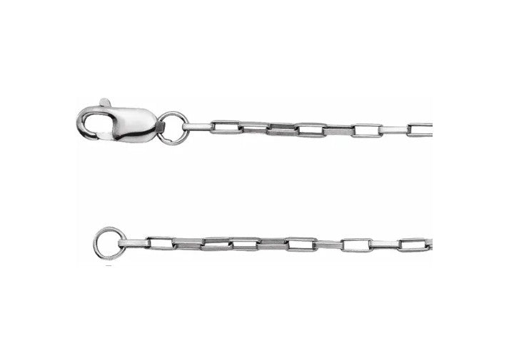Sterling Silver 1.2Mm Elongated Box 18" Chain