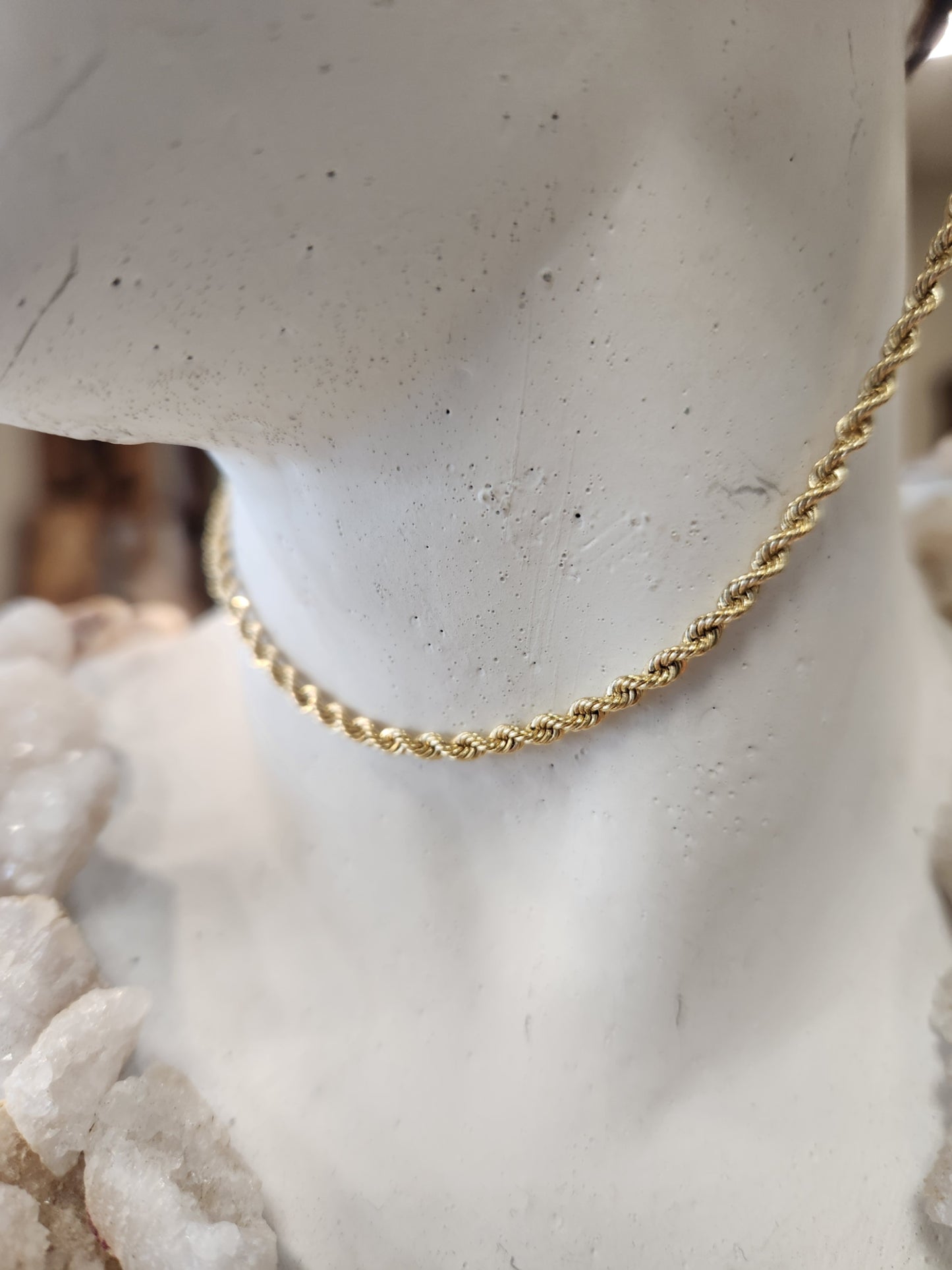 18 Inch 2.5mm 14K Gold Rope Chain