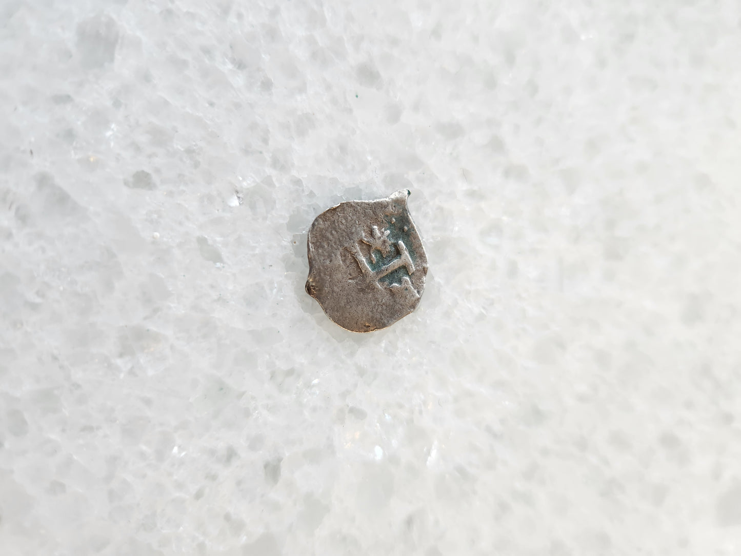 Unknown Shipwreck 1/2 Reale; Philip V, 1.08 grams, Limai, Assayer ? Grade1, Date 1715